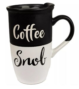 $10  Madison Home Coffee Snob Travel Mug