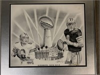 Troy Aikman Superbowl XXVII lithograph