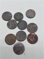 (10) Various Date Large Cents - Culls