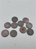 (10) Various Date Large Cents - Culls