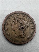 1840 Large Cent w/ Hole