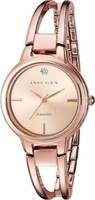 Anne Klein Rose Goldtone Open Link Diamond Dial