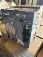 2- MOEN 1/3hp GXP33C PRO DISPOSAL'S