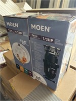 2- MOEN 1/3hp GXP33C PRO DISPOSAL'S