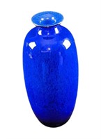 Vintage Plus Norway Cobalt Blue Glass Vase