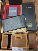 FLAT OF MOSTLY NEW WALLETS, CALLING CARD FILES