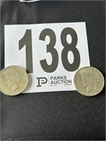 1922-D & 1923-D Peace Dollar(CASH ONLY)