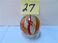 2" Swirl w/ Latticino Core Marble