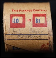 High Value! - Covered End Roll - Marked "Unc Peace