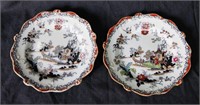 Pair of Ironstone Porcelain Plates,
