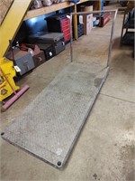 30” x 72” aluminum warehouse cart