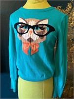 Louche Sz14 Cat Eye Glasses Sweater