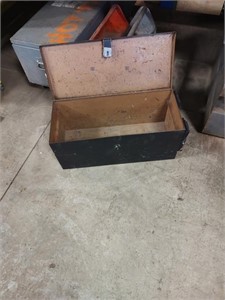 Small, steel toolbox