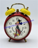 Small Bradley Mickey Mouse Wind Up Clock