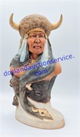 Ceramic Native American Sculpture (11”)