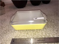 Yellow Refrigerator Dish & Lid