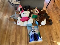 Stuffed animals and Barbie