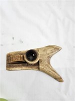 Antique Elk Horn Candle Holder