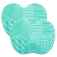 New 2-Pack Brush Cleaning Mats, Easkep Makeup