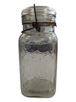 1930s PERFECT SEAL Swinging Arm Glass Mason Jar