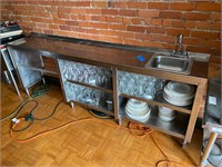 Stainless Worktop Cabinet w/ Hand Sink
