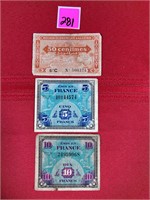 1944 France 5&10 Francs, 50 Centimes Algeria