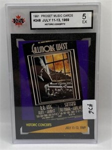 1991 PROSET MUSIC COLLECTOR CARD GRADED - 5 EX