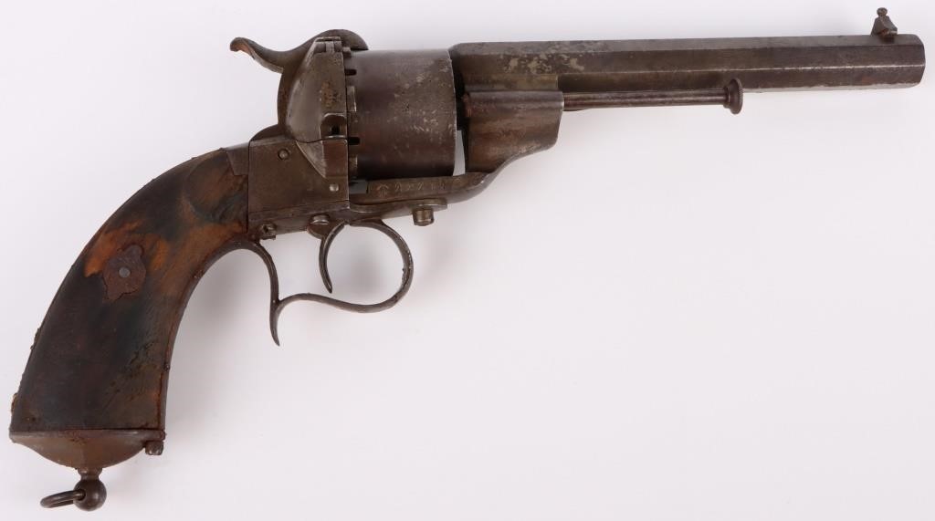 FRENCH LEFAUCHEUX MODEL 1854 12MM PINFIRE REVOLVER