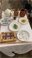 Copper tone mold set, decorative plates, Teap