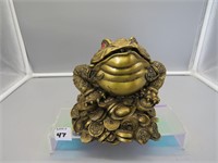 China Fu Frog Possibly All Brass or Metal - Heavy