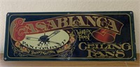 VTG Casablanca Ceiling Fans Metal Sign 24x9