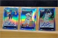 2012 Bowman Chrome Rookie Refractor Lot of 3
