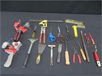 18 HAND TOOLS, 17 BRACKETS, 2 TAPE GUNS