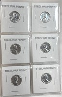 6 Steel War Pennies