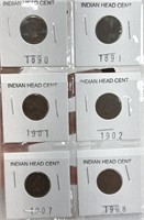 6 Indian Head Cents