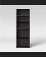 5 Shelf Bookcase Black - Room Essentials