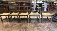 Set of 5 chairs for one money needs painted or