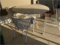 Metal Table With Chairs
