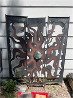 Metal yard art