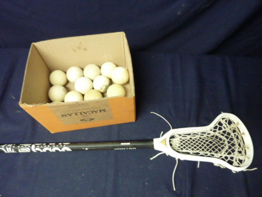 LACROSSE STICK AND BALLS