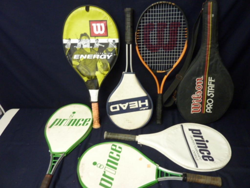 ASSORTED TENNIS RACKETS