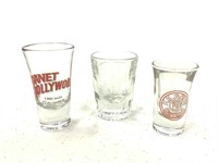 3 Souvenir Shot Glasses