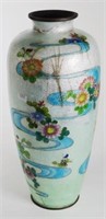 Early large Japanese cloisonne vase