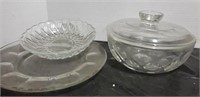 Glassware & Sterilite mixing bowl set w/lids