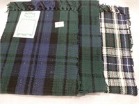 3 Plaid 100% Cotton Runner Rugs 13"x48"