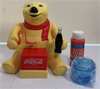 Coca-cola 1996 Bubble Blowing Bear