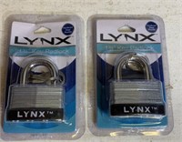 2- Lynx  padlocks