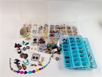 Large Selection of Pierced Earrings & Stand