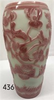 Lotus MIst Burmese "Spring" Sand Carved Vase