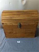 Wooden Box with Lock & Handles